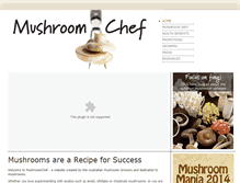 Tablet Screenshot of mushroomchef.com.au